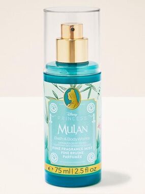 Bath & Body Works Mulan body Mist Teal and Gold Accents Princess collection